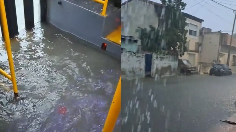 Una joven mostró imágenes impactantes de cómo fue el temporal en su barrio. (Foto: TikTok/@ludd_martiinez)