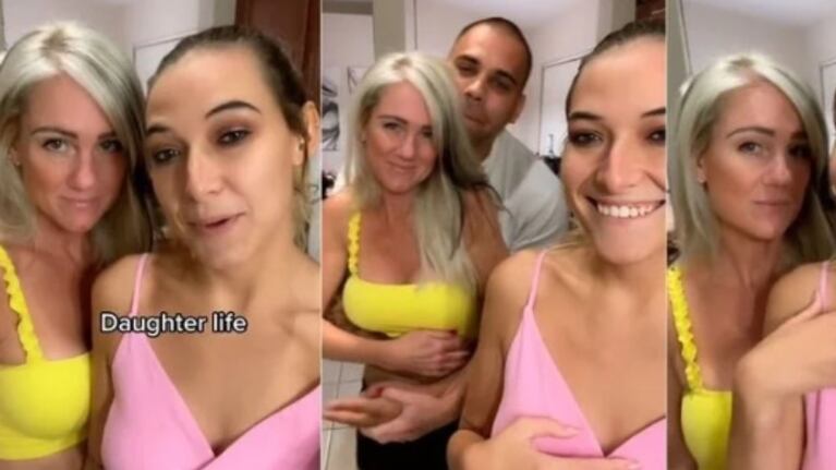 Una madre con su hija comparten la misma pareja.