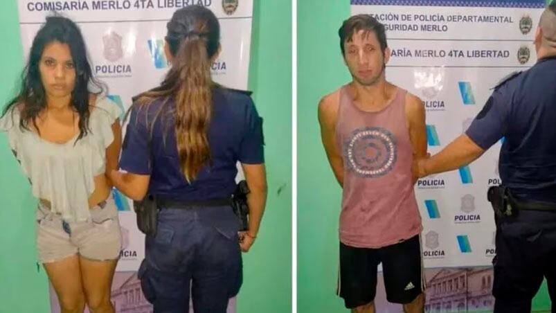 Una mujer de 28 años y su novio de 26 quedaron detenidos. 