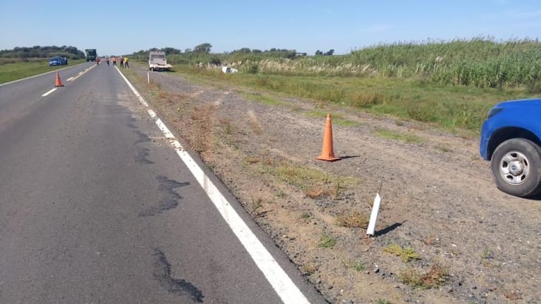 Una mujer de 54 años murió tras un vuelco en la ruta 7