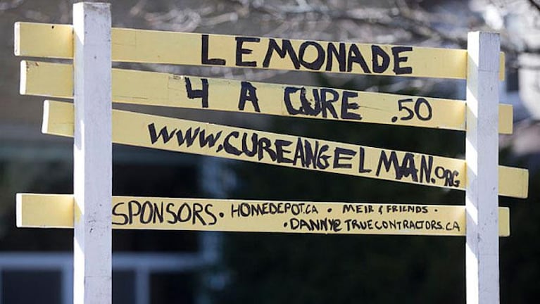 Una nena vendió limonada para ayudar a su hermano enfermo