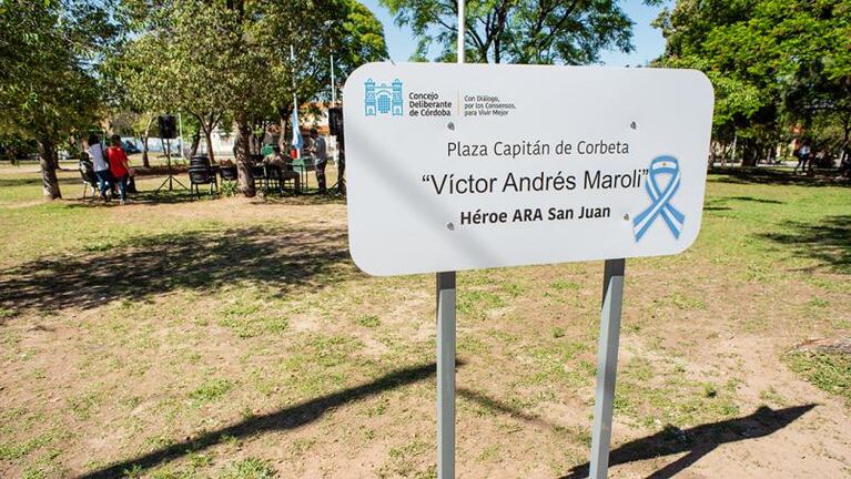 Una plaza de Córdoba recuerda la memoria de la tripulación del ARA San Juan 