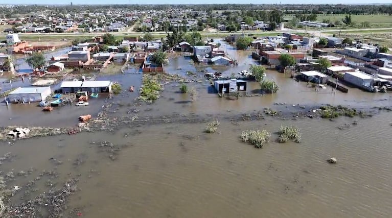 Una postal del barrio Villa Derbi, en Bahía Blanca.