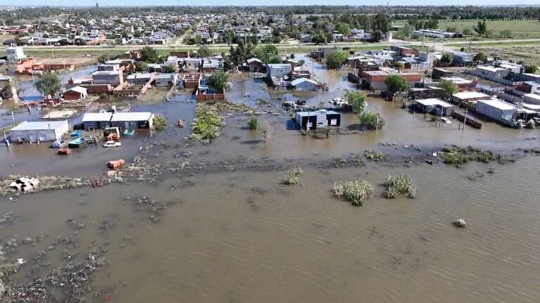 Una postal del barrio Villa Derbi, en Bahía Blanca.