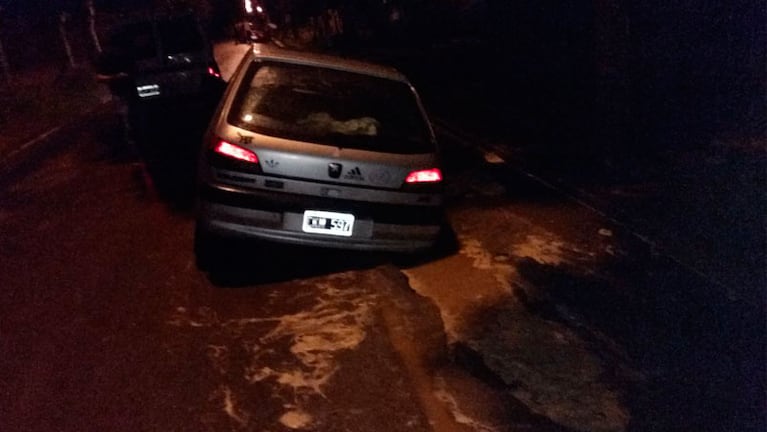 Una trampa insólita: un pantano en medio de la calle. 