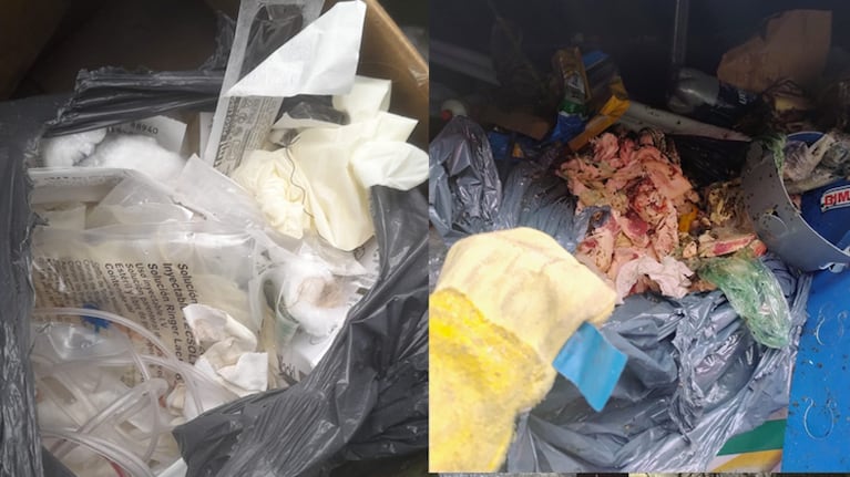 Una veterinaria y una carnicería arrojaron residuos a la calle.