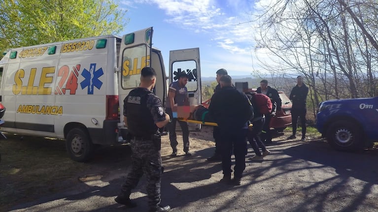 Uno de los detenidos terminó en el hospital con lesiones.