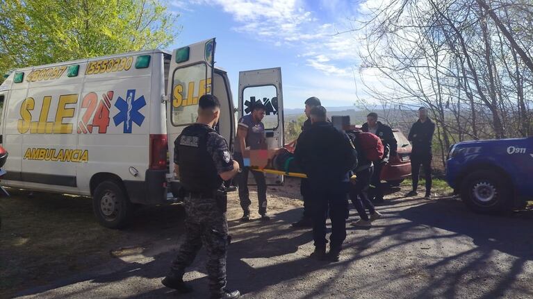 Uno de los detenidos terminó en el hospital con lesiones.