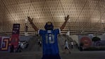 Uno de los tantos hinchas argentinos que deliró con el triunfo. Foto: Lucio Casalla/El Doce.