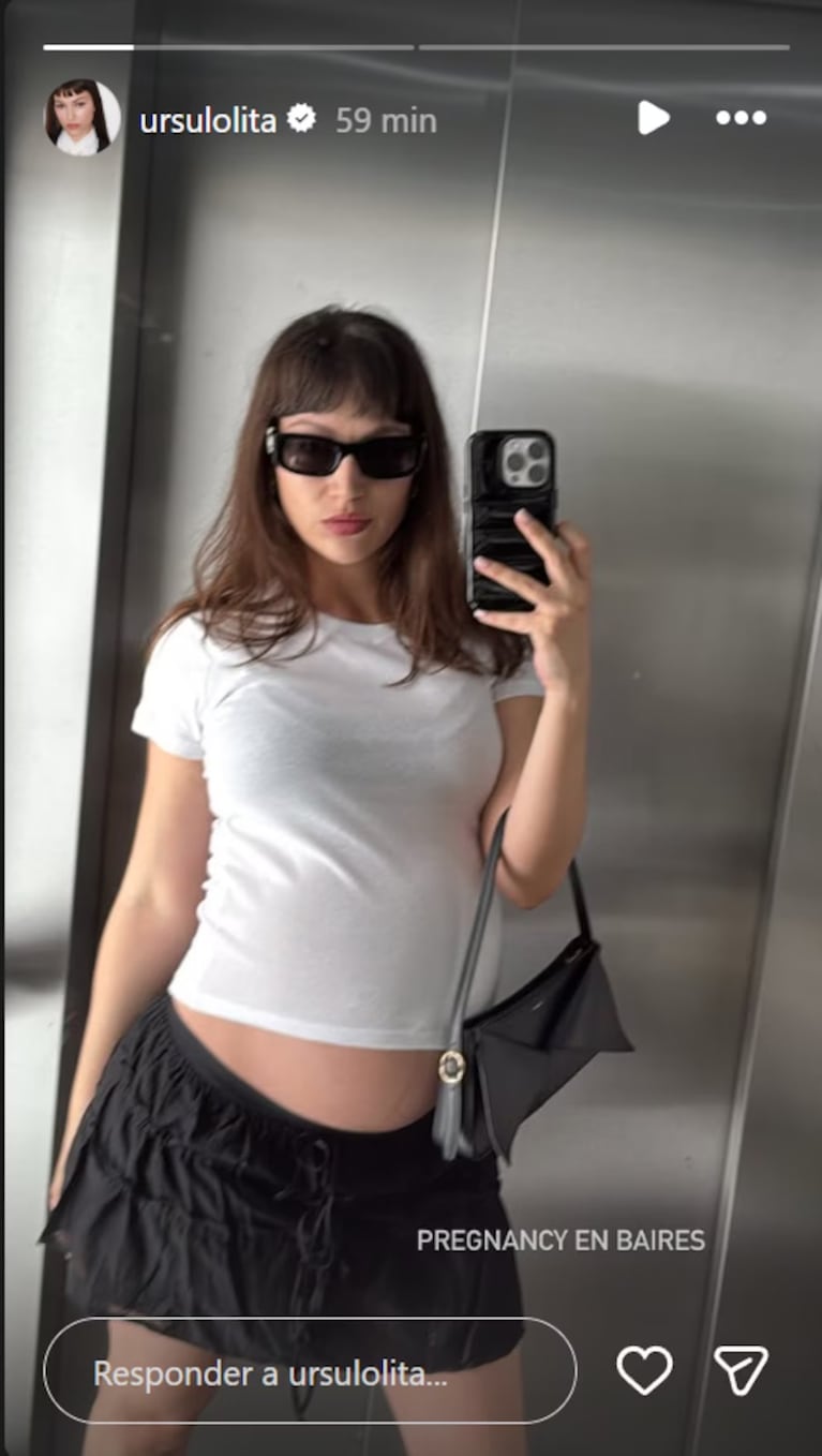 Úrsula Corberó en Buenos Aires: pancita, paseo y un regalo que confirmaría el sexo del bebé