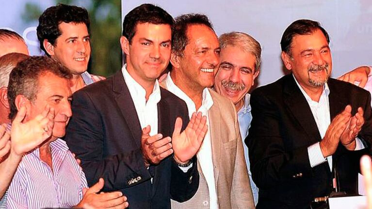 Urtubey, Scioli y Aníbal cuando eran muy felices. 