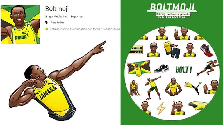 Usain Bolt tiene su propio emoticón