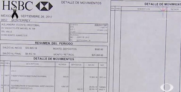 Usaron la tarjeta que le robaron a una joven muerta en el terremoto