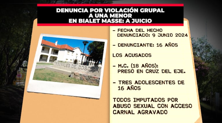 Va a juicio el caso de violación grupal contra una menor: insisten en que es una falsa denuncia