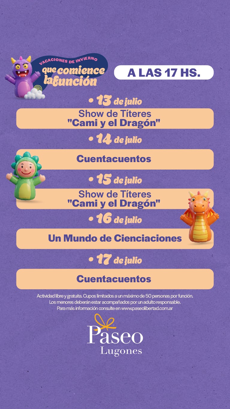 Vacaciones de invierno en Paseo