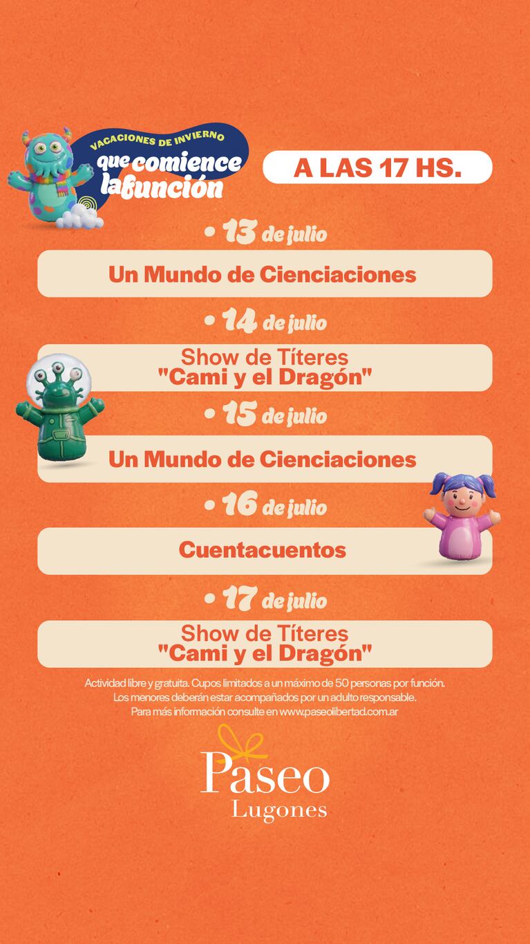 Vacaciones de invierno en Paseo