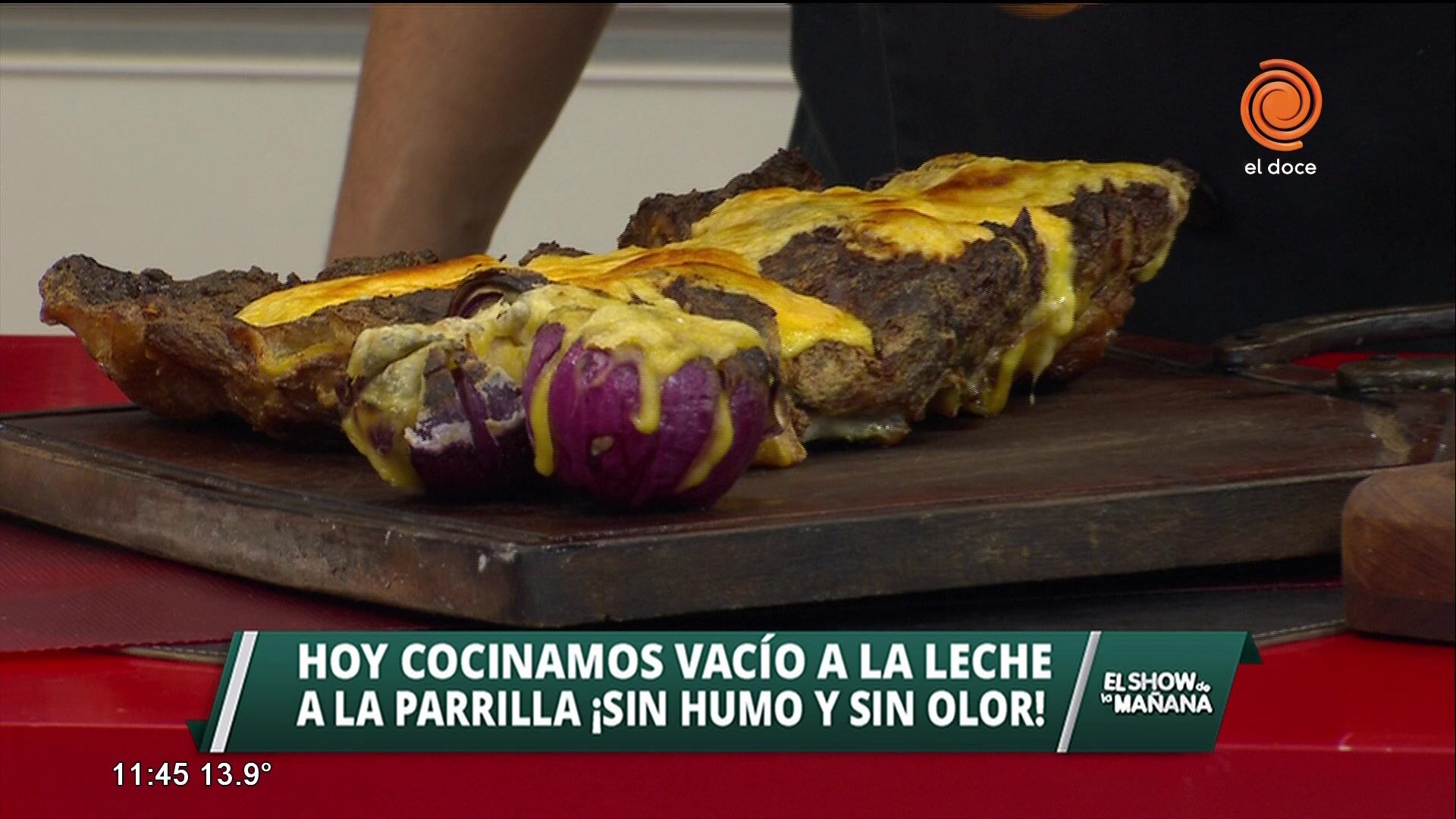 Vacío a la leche a la parrilla