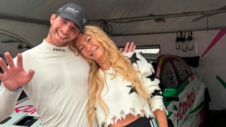Valentín Yankelevich junto a su abuela Cris Morena.
