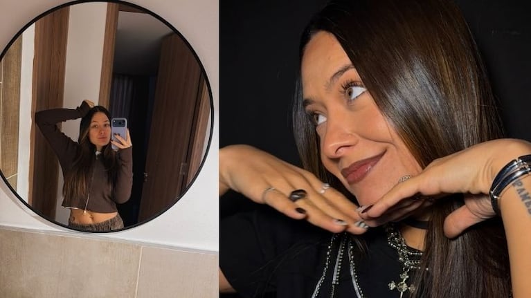 Valentina Márquez mostró una divertida postal de maternidad con su hijo Vicente en el baño