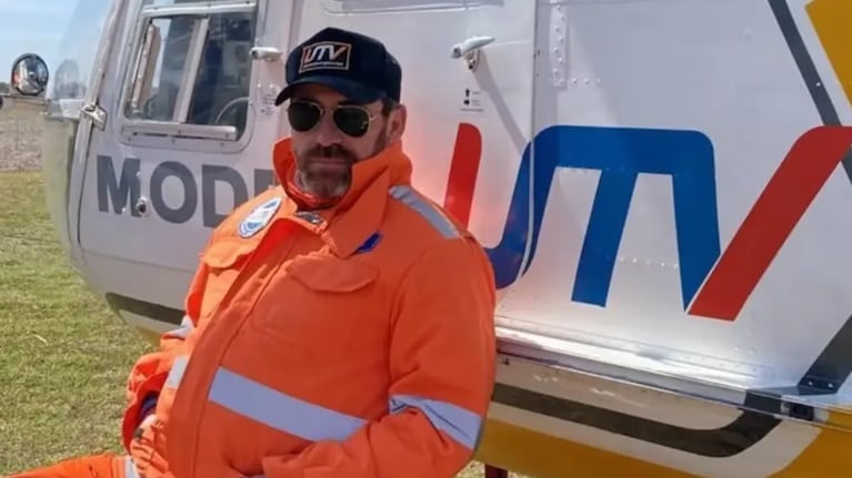 Valenzuela pilotaba el helicóptero cuando se cayó en el Valle de la Luna.