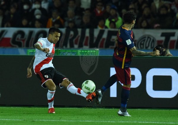 Vangioni, el lateral izquierdo de River. 