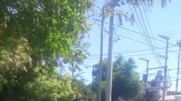 Vecinos armaron la pileta en la plaza del barrio