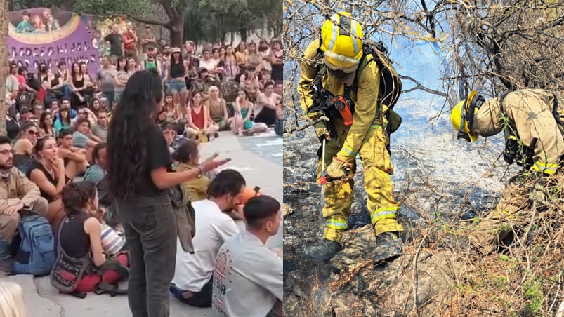 Vecinos de San Marcos Sierras, en contra de los bomberos.