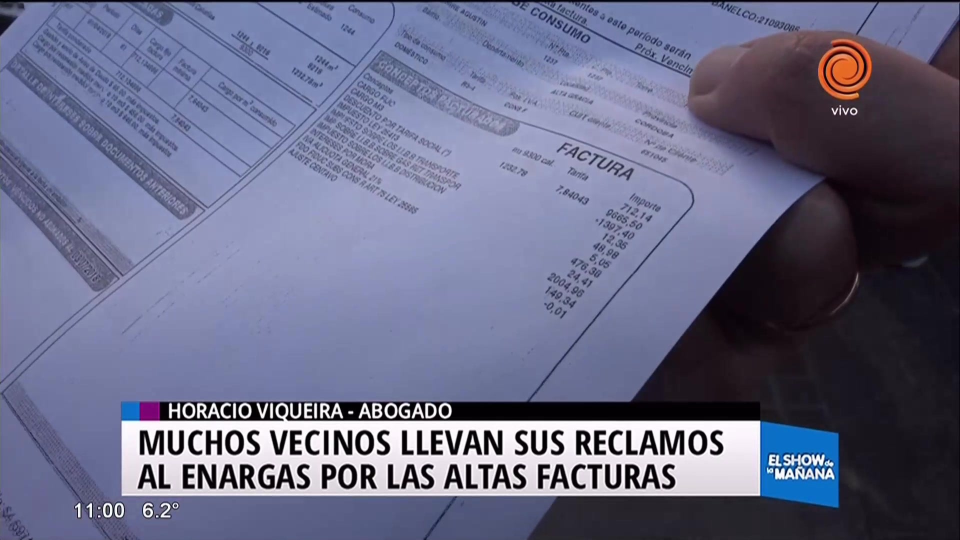 Vecinos denuncian tarifazo de gas