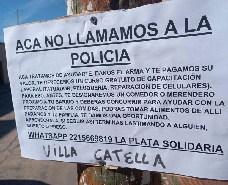 Vecinos ofrecen cursos gratis y comida para que “ladrones dejen de robar”