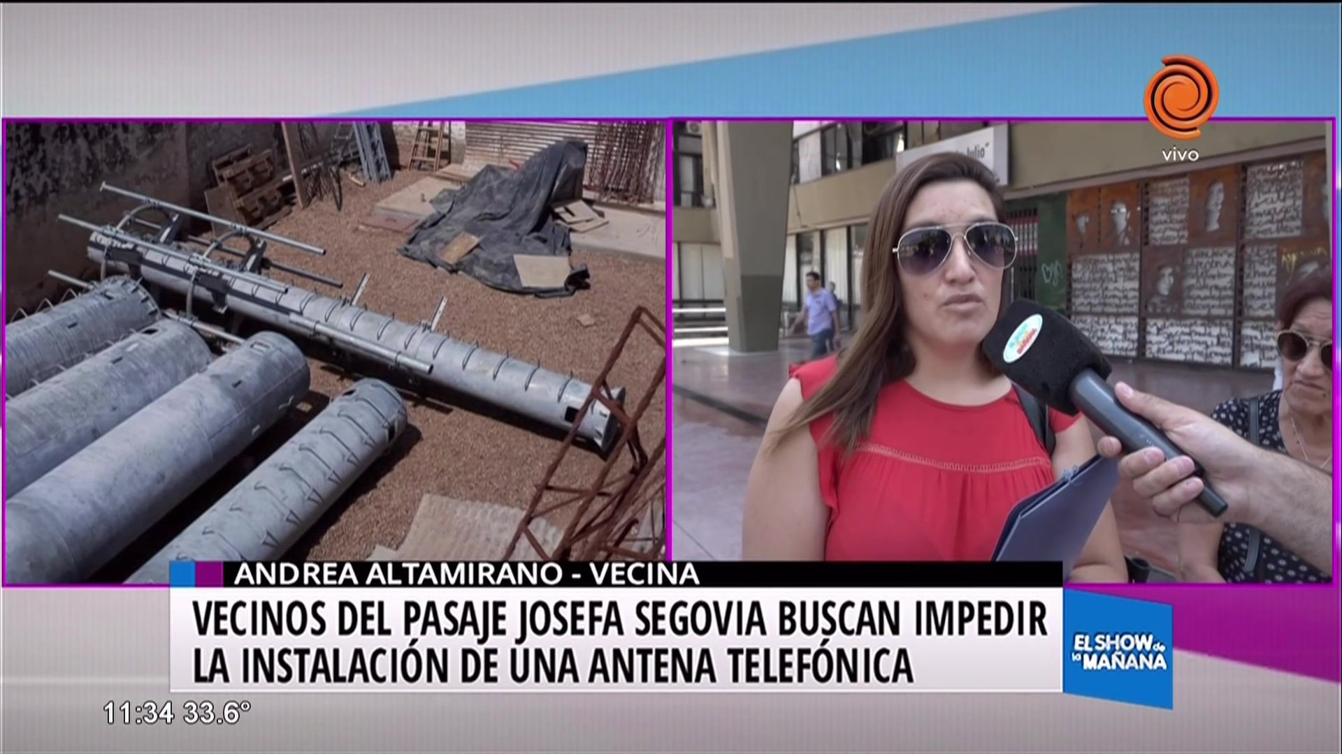 Vecinos rechazan instalación de antena telefónica