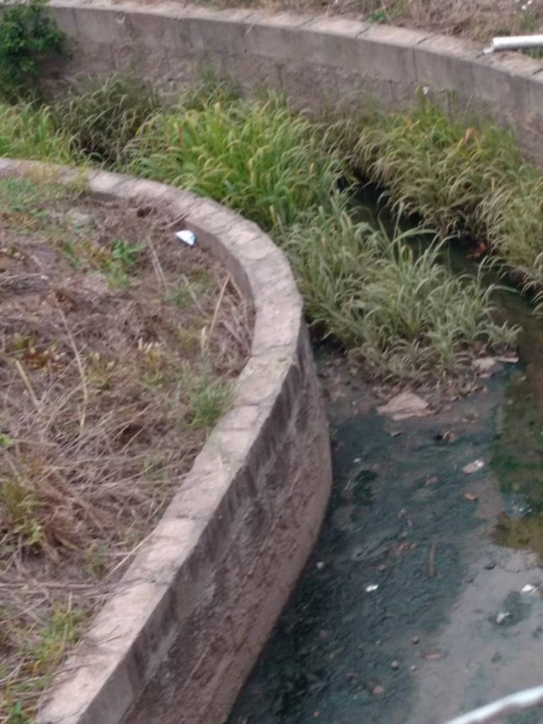 Vecinos se quejan por la mugre en una calle y en un canal