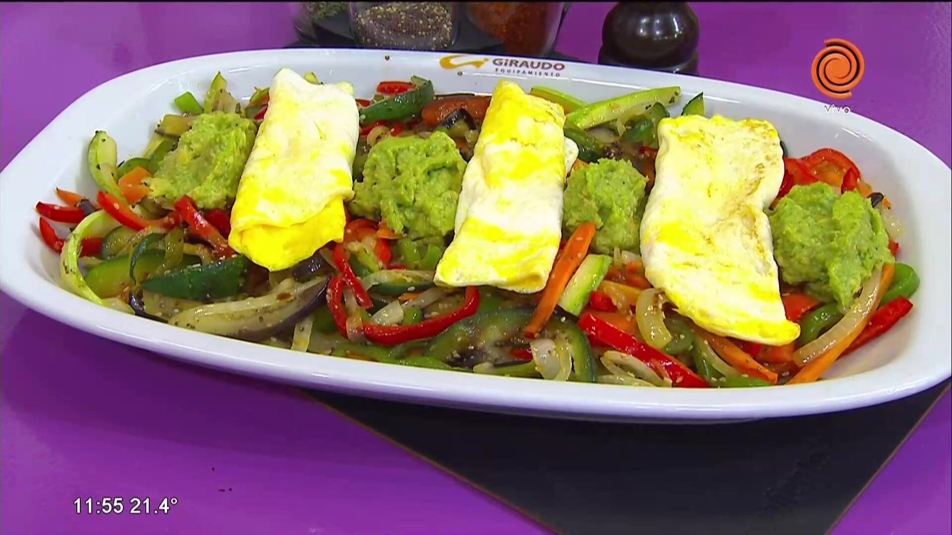 vegetales salteados con palta