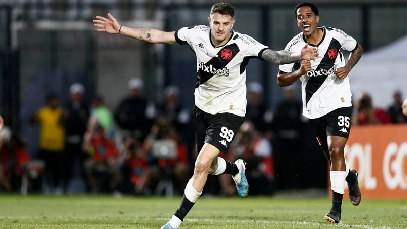 Vegetti marcó un gol en su debut en Vasco da Gama.