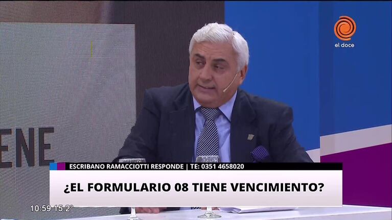 Vencimiento del formulario 08