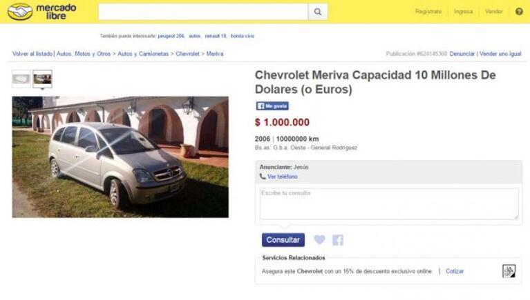 Venden el auto donde José López llevó los dólares al convento