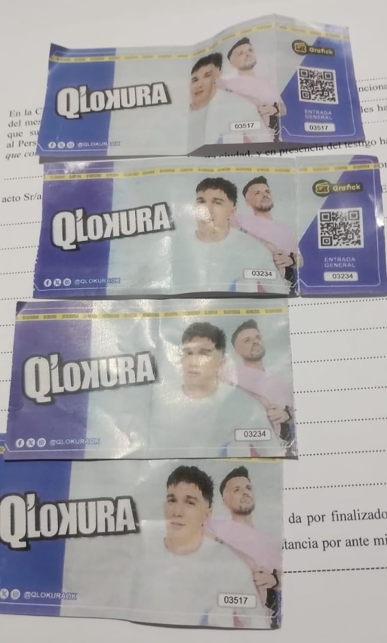 Vendía entradas truchas para Q' Lokura y fue detenido.