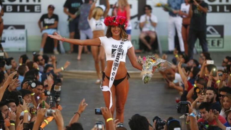 Verónica Vieyra, ganadora por su cola en Chile.