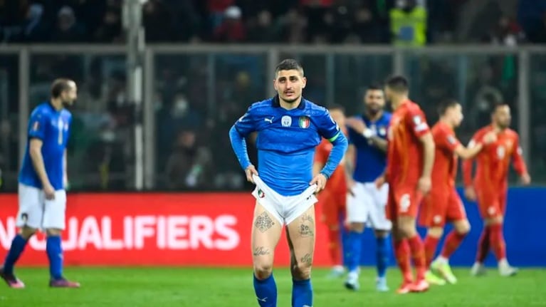 Verratti y todo Italia lloran por la eliminación.