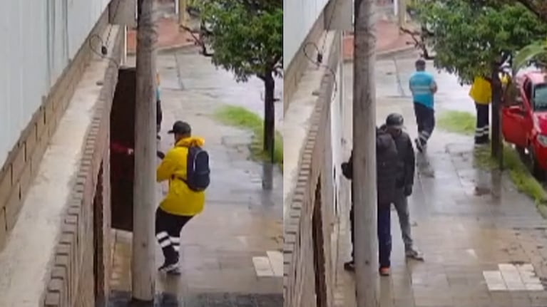 Vestidos de barrenderos, asaltaron a un jubilado en barrio Hogar Propio.