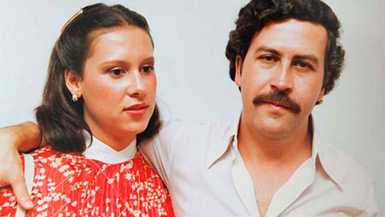 Victoria Eugenia Henao junto a Pablo Escobar.