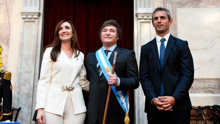 Victoria Villarruel, Javier Milei y Martín Menem.