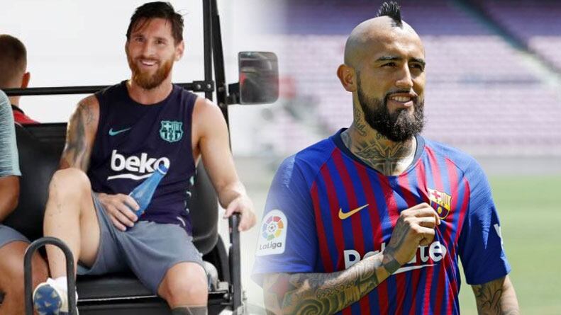 Vidal llegó llega para reforzar la mitad de la cancha y jugar cerca de Messi.