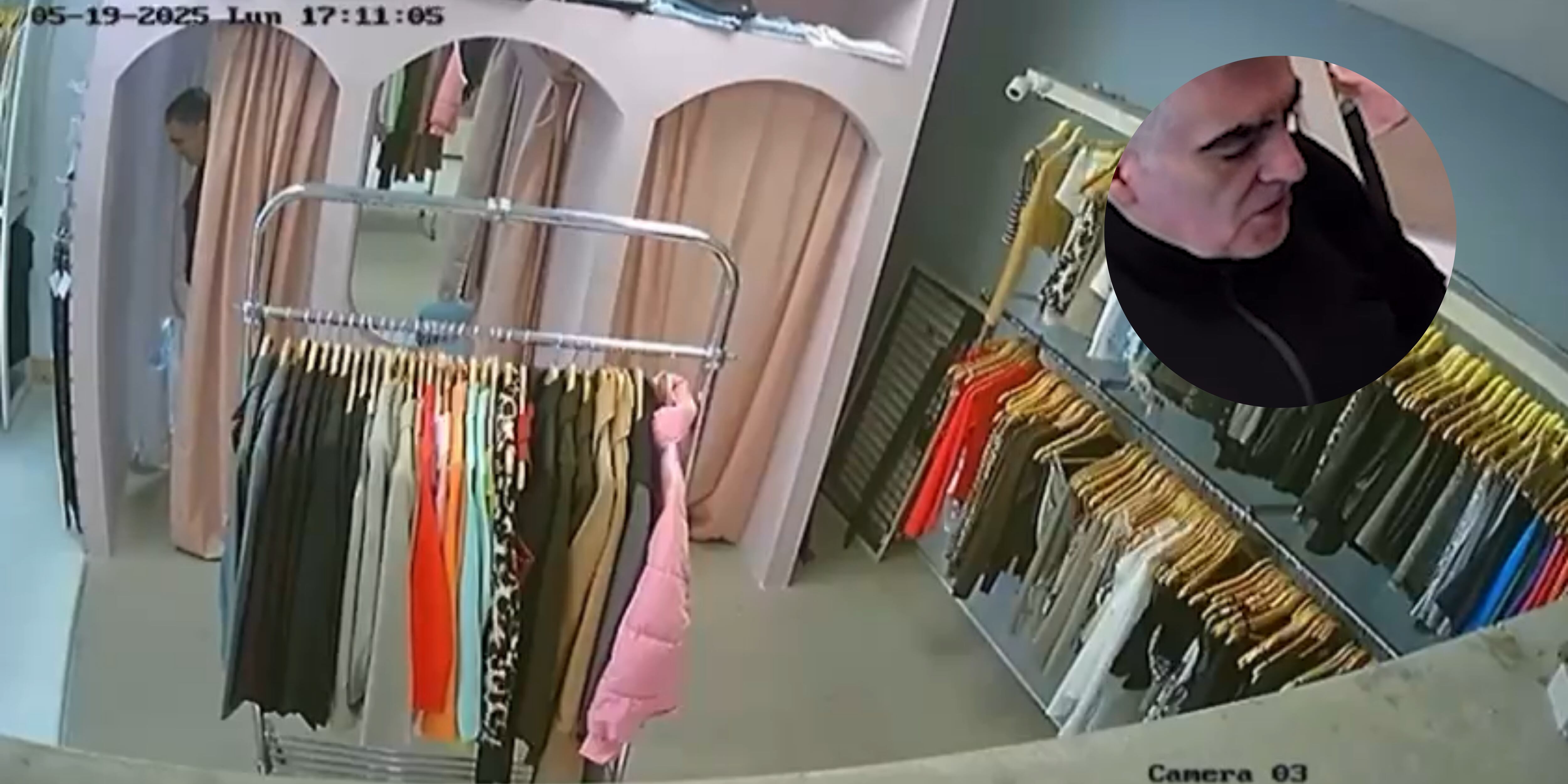 Video: mechero engañó a la empleada de un local con una insólita excusa y se robó prendas de mujer