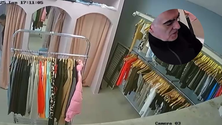 Video: mechero engañó a la empleada de un local con una insólita excusa y se robó prendas de mujer