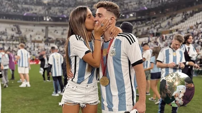 Video: ¡Se viene otra arañita! Julián Álvarez y Emilia Ferrero revelaron el sexo del bebé que esperan
