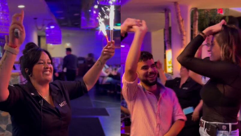 Video: sonó Jiménez y se armó la fiesta en Estados Unidos