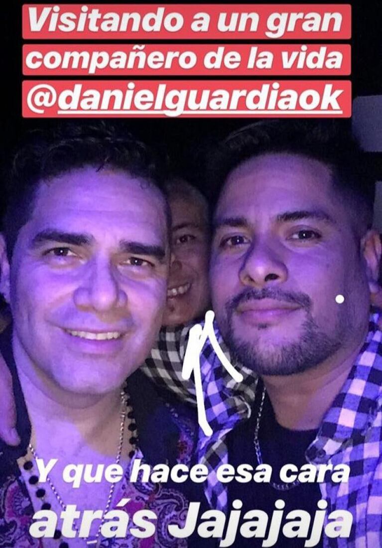 Viejos amigos: Chocolino visitó a Daniel Guardia