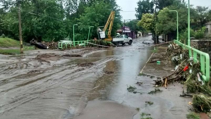 Villa Allende una de las zonas afectadas por la lluvia. Foto: Fernando Melo