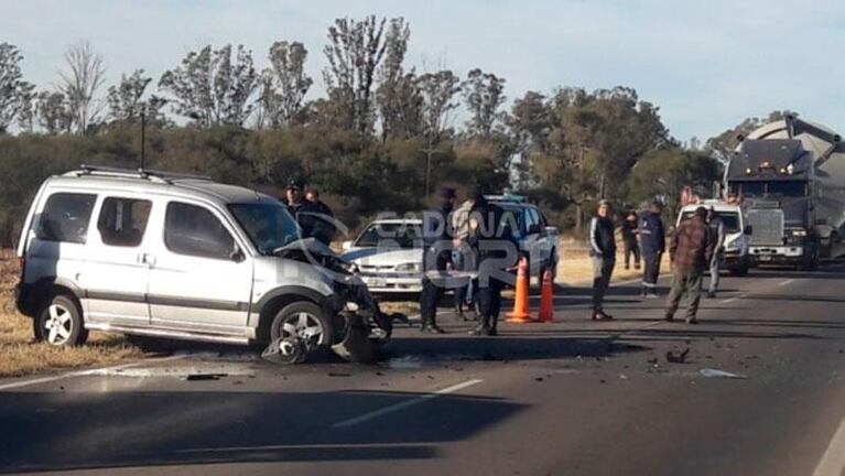 Villa del Totoral: murió un hombre en un choque frontal