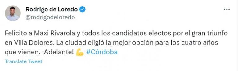 Villa Dolores: Rivarola se impuso sobre Vidal, pareja de Oscar González